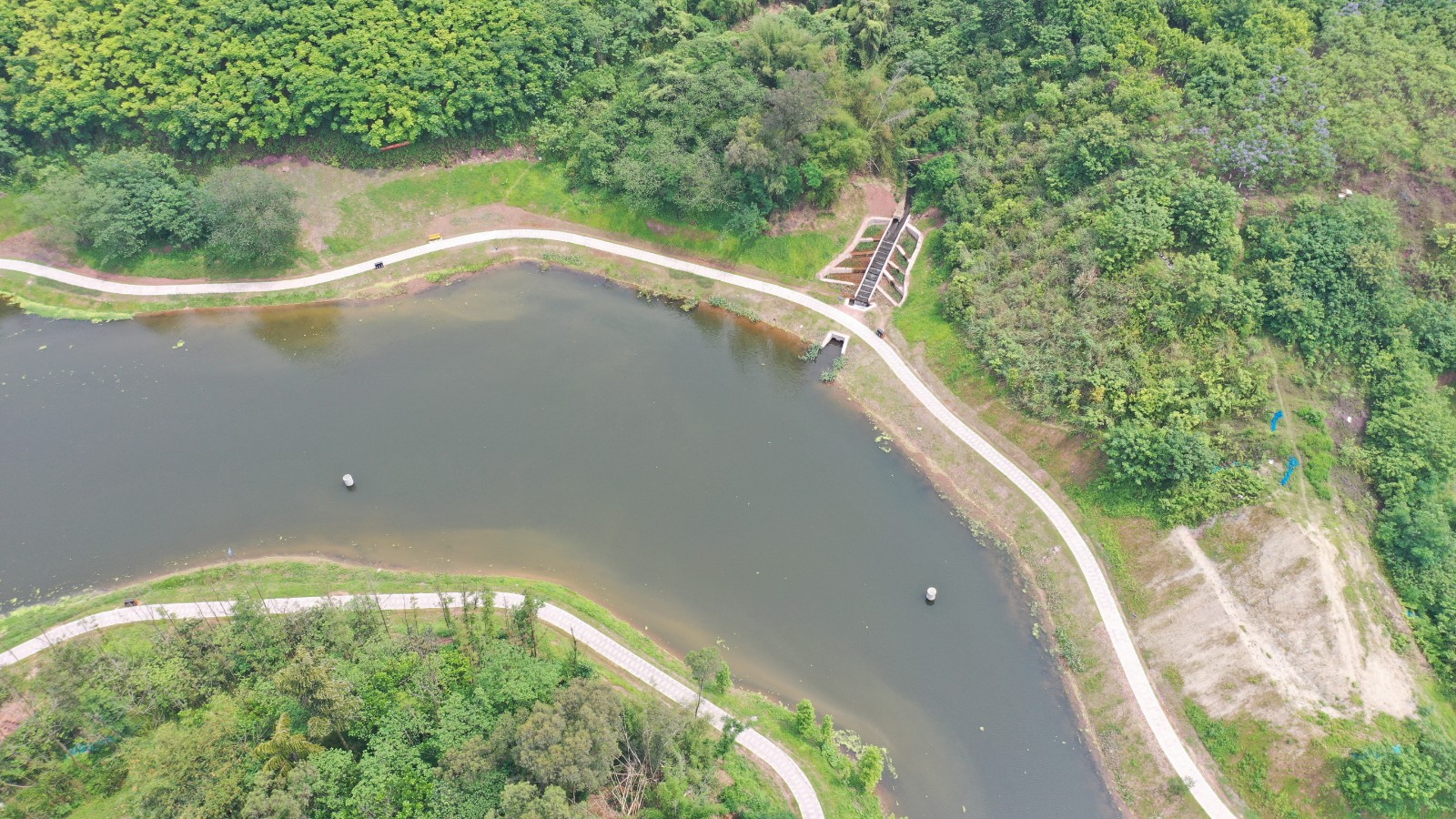 玉带河周边道路海绵化改造项目 泸州园林